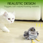 Juguete interactivo para gatos con forma de pájaro realist