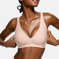 Brasier Sin Aros Push-up con Escote Profundo en V y Diseño Invisible