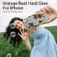 Funda rígida vintage con diseño de óxido para iPhon