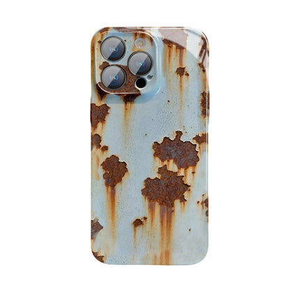 Funda rígida vintage con diseño de óxido para iPhon