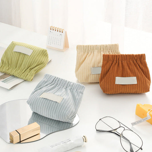 Regalo Ideal - Mini Bolsa de Almacenamiento Elástica de Pana