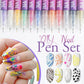 🎨Set de Plumas para Arte de Uñas de 12 Colores