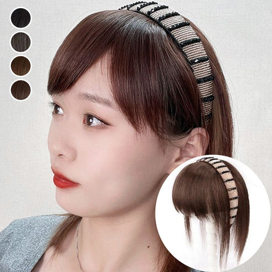🔥 OFERTA RELÁMPAGO 2025 - 50% DESCUENTO 🔥 Fleco de Cabello Sintético con Diadema