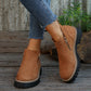 Botines de mujer con puntera redonda y cremallera latera