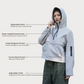 Chaqueta softshell causal con capuch