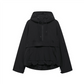 Chaqueta softshell causal con capuch