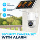 Conjunto de cámaras de seguridad inalámbricas alimentadas por energía solar con alarma