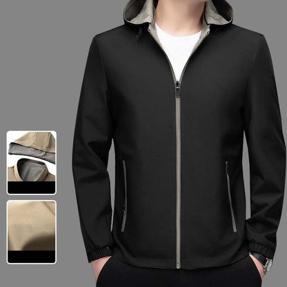 Chaqueta ligera casual con cremallera para hombres ( Envío gratuito )