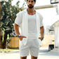 Conjunto de 2 piezas: Camiseta de manga corta y pantalones cortos de talle alto para hombres