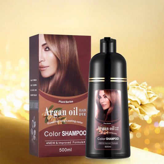 Tinte y champú 2 en 1 de larga duración para el cabello