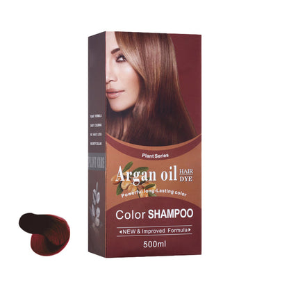 Tinte y champú 2 en 1 de larga duración para el cabello