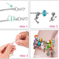 🎁 Kit para Crear Pulseras con Charms - Incluye Cuentas y Herramientas, Diseño Divertido para Regalo o Manualidades 👧📦