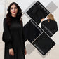 Vestido Plisado para Mujer con Mangas de Linterna Elegantes