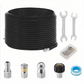 💦 ¡69% DE DESCUENTO! 🚿 Kit de Limpieza para Alcantarillado 5800 PSI - Boquilla Rotativa y Manguera Reforzada para Desatascar Tuberías 🛠️✨ - Envío gratuito