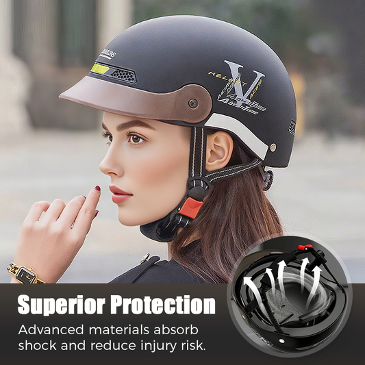 🛵 ¡50% DE DESCUENTO! ✨ Casco de Motocicleta Ligero y Transpirable - Protección contra Impactos con Certificación de Seguridad, Ideal para Ciudad o Carretera 🏍️🔒