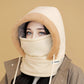 Gorro térmico grueso con forro de felpa y mascarilla para hombre y mujer - COMPRA 3 ENVÍO GRATIS