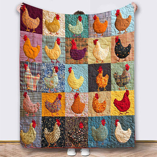 💥 Manta de franela con estampado de gallinas vintage 🐔 - COMPRA 2 ENVÍO GRATIS