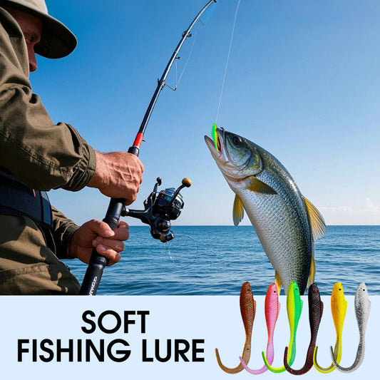 Señuelo Suave de Pesca con Cola Rizada