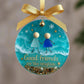 🌊 Adorno Navideño de Vidrio de Mar para la Amistad ✨ Formado por la Naturaleza y Hecho a Mano 💝