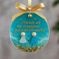 🌊 Adorno Navideño de Vidrio de Mar para la Amistad ✨ Formado por la Naturaleza y Hecho a Mano 💝
