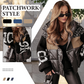 🎁 Oferta especial 49 % DE DESCUENTO 🔥 Chaqueta acolchada con capucha y mangas de punto patchwork para mujer | Envío urgente gratuito✈️
