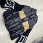 🎁 Oferta especial 49 % DE DESCUENTO 🔥 Chaqueta acolchada con capucha y mangas de punto patchwork para mujer | Envío urgente gratuito✈️
