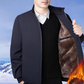 Chaqueta cálida con cremallera y color liso para hombre: 💪 ¡Antiarrugas, resistente al viento, a la lluvia y a la nieve! - Envío Gratuito