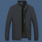 Chaqueta cálida con cremallera y color liso para hombre: 💪 ¡Antiarrugas, resistente al viento, a la lluvia y a la nieve! - Envío Gratuito