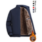 Chaqueta cálida con cremallera y color liso para hombre: 💪 ¡Antiarrugas, resistente al viento, a la lluvia y a la nieve! - Envío Gratuito