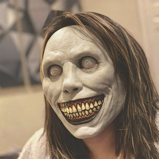 🎃 Máscara terrorífica de Halloween: detalles realistas con correas ajustables, efecto aterrador para fiestas y bromas 👻✨