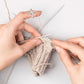 Anillo de crochet ajustable para tejer
