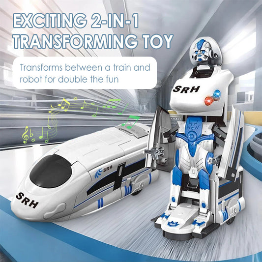 🏆 Juguete de Tren Robot Transformable Recargable - COMPRA 2 ENVÍO GRATIS