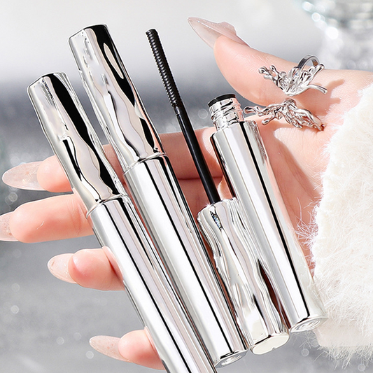 ✨ Máscara de Pestañas con Fibras Resistente al Agua - Alargamiento y Curva Instantánea sin Grumos para un Look Dramático 🌟👁️