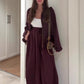 💖 Conjunto de Chaqueta con Cremallera y Pantalones de Pierna Ancha ✈️ Envío Gratuito