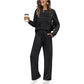 Conjunto de Top de Cuello Redondo y Pantalones con Cordón para Mujer - COMPRA 2 ENVÍO GRATIS