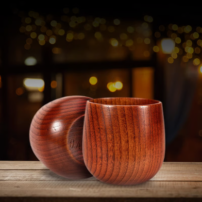 🔥2025 Hot Sale🔥Handmade and Charred Drinking Vessel -Original Wooden Bourbon Drinking Glass