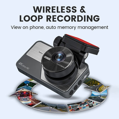 🎁Oferta por tiempo limitado🔥Dashcam para coche 4K Ultra HD con visión nocturna