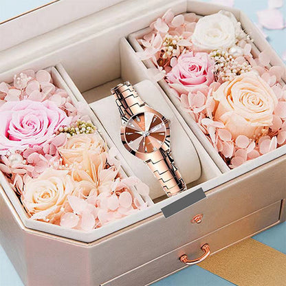 Reloj elegante e impermeable para mujer