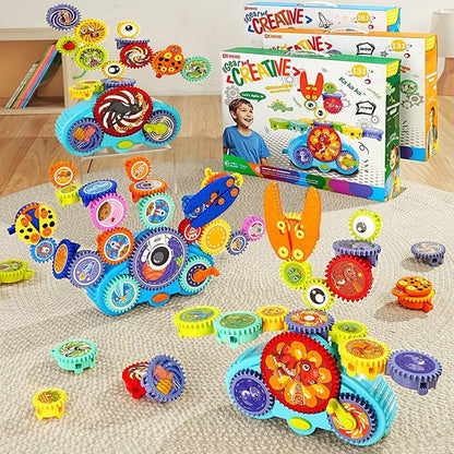 Juguete eléctrico transformable con bloques de construcción