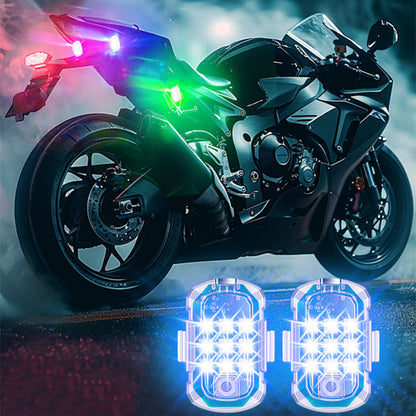 Luces de Advertencia Nocturna LED con Control Remoto para Coches y Motocicletas