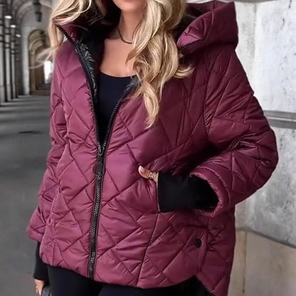💜Chaqueta informal con capucha de algodón para mujer