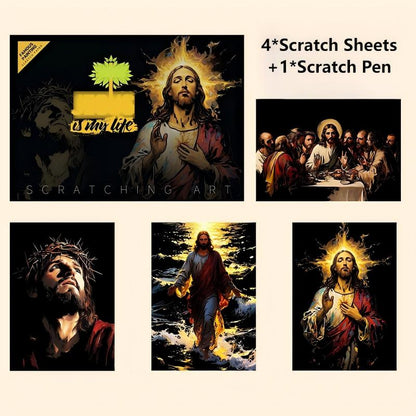 Kit de Pintura de Arte de Rascado