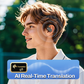 Auriculares abiertos impermeables con traducción AI