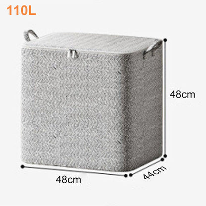 Caja Organizadora de Almacenamiento Extragrande con Tapa – Versátil para Ropa, Manta y Ropa de Cama