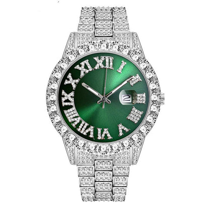 🔥Tiempo limitado 50% de descuento🔥  Reloj de cuarzo con diamantes de imitación de moda para hombre
