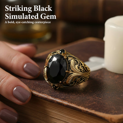 🔥【1° Más Vendido】🔥Aburrido? ¡Este anillo es un poema (y económico)! ⏳💫 Piedra Central+🛍️ Dorado! Anillo