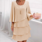 💃✨ Vestido de Mujer con Volantes Escalonados y Mangas Acampanadas – Estilo y Elegancia para Cada Ocasión 🌸👗