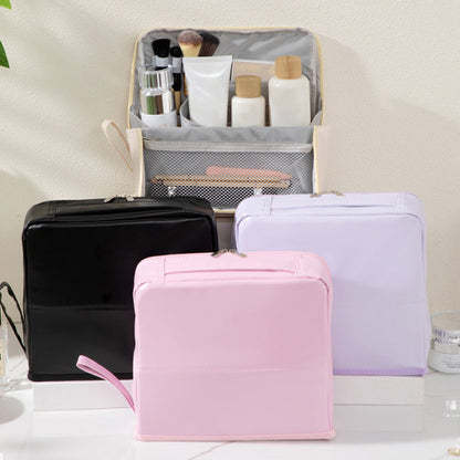 Bolsa de cosméticos portátil y con compartimentos elegante