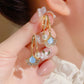 💎🌿 Pendientes de Perlas con Forma de Hoja de Albaricoque – Elegancia Romántica y Brillo Natural, el Regalo Perfecto para Enamorar 💖✨