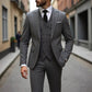 Conjunto de traje de tres piezas para hombre de corte ajustado